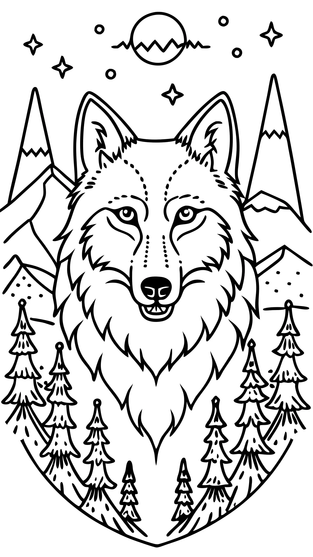 wolf printable coloring pages